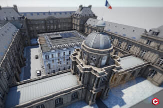 architecture exterieur senat patrimoine modelisation 3d